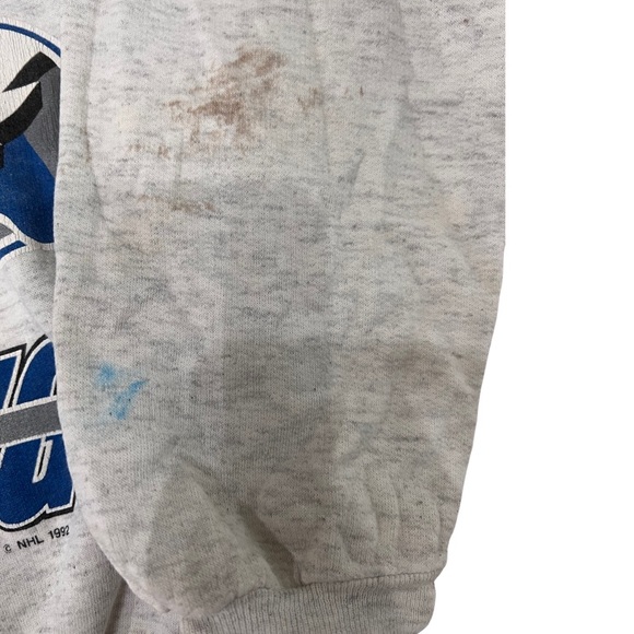 Vintage 1992 Tampa Bay Lightning kids sweatshirt Youth Medium NHL - Picture 3 of 5